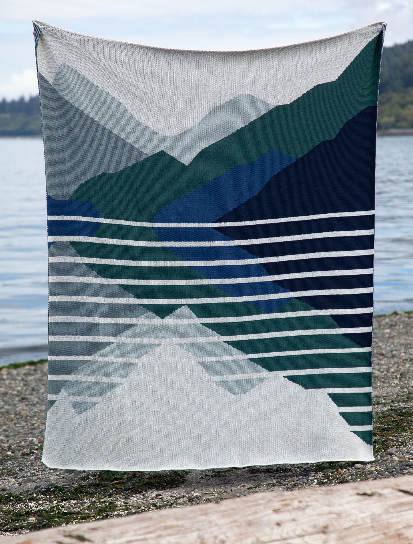 Olympic National Park Knitted Blanket