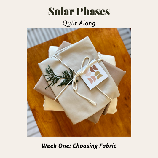 Solar Phases Quilt Along Week One
