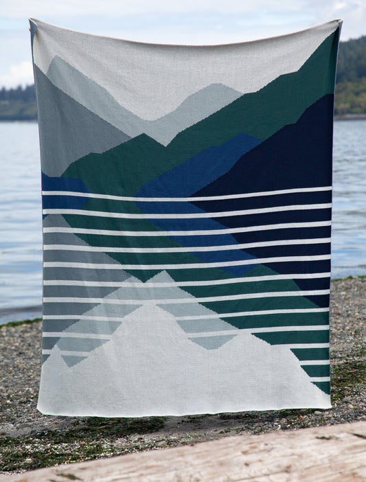Olympic National Park Knitted Blanket
